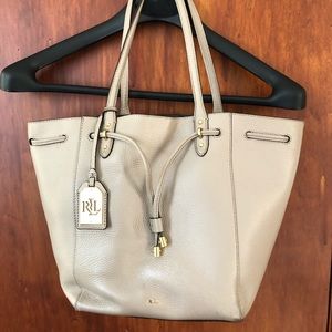 Lauren by Ralph Lauren leather shoulder bag